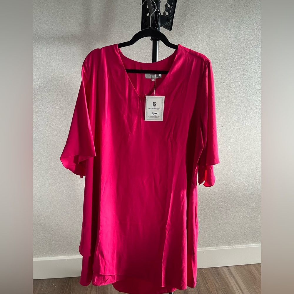 Women's Fuchsia Shift Dress